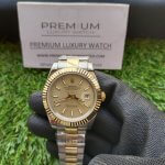 Rolex Datejust 41 two Tone 126333 Golden Fluted Motif Dial Yellow Gold Oyster Bracelet Watch