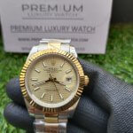 Rolex Datejust 41 two Tone 126333 Golden Fluted Motif Dial Yellow Gold Oyster Bracelet Watch