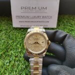 Rolex Datejust 41 two Tone 126333 Golden Fluted Motif Dial Yellow Gold Oyster Bracelet Watch