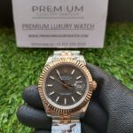 Rolex Datejust 41 Rose Gold Jubilee Bracelet Slate Fluted Motif Index Watch 126331