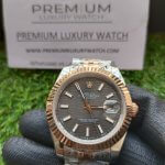 Rolex Datejust 41 Rose Gold Jubilee Bracelet Slate Fluted Motif Index Watch 126331