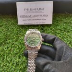 Datejust Green Dial Rolex Olive Palm Motif Diamond Dial 41MM Jubilee Stainless Steel Wrist Men’s Watch
