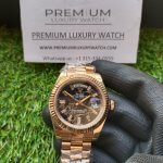 Rolex Day Date 41 Rose Gold 228235 Presidential Eisenkiesel Baguette Diamond Dial Men’s Watch