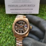 Rolex Day Date 41 Rose Gold 228235 Presidential Eisenkiesel Baguette Diamond Dial Men’s Watch