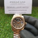 Rolex Day Date 41 Rose Gold 228235 Presidential Eisenkiesel Baguette Diamond Dial Men’s Watch