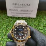 Omega Seamaster Two Tone 300M Automatic 42MM Black Dial Gold  Men’s Wrist Watch