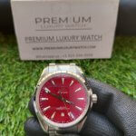 Omega Aqua Terra 38MM Seamaster 150m Co-Axial Master Chronometer  Red Dial Men’s Wrist Watch