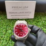 Omega Aqua Terra 38MM Seamaster 150m Co-Axial Master Chronometer  Red Dial Men’s Wrist Watch