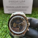 Omega Speedmaster 50th anniversary Moonwatch Apollo 11 Case Moonshine Gold & Black Bezel Black Dial Men’s Watch