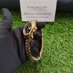 Rolex Black Diamond Watch 36MM Yellow Gold President Bracelet Unisex Wrist Watch