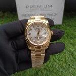 Rolex Datejust 36MM Gold Silver Diamond Dial President Bracelet Men’s Watch/Unisex Wrist Watch