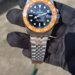 Rolex GMT Master II white gold Halloween Edition Dual Tone Black Dial & Orange/Black Ceramic Bezel Jubilee Bracelet