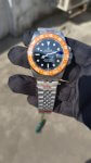 Rolex GMT Master II white gold Halloween Edition Dual Tone Black Dial & Orange/Black Ceramic Bezel Jubilee Bracelet
