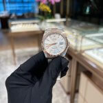 Two Tone Rolex Datejust 41mm Oyster Perpetual Silver Fluted Motif Dial Oyster Bracelet Wrist Watch