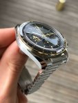 Omega Speedmaster 50th anniversary Moonwatch Apollo 11 Case Moonshine Gold & Black Bezel Black Dial Men’s Watch