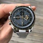 Omega Speedmaster 50th anniversary Moonwatch Apollo 11 Case Moonshine Gold & Black Bezel Black Dial Men’s Watch