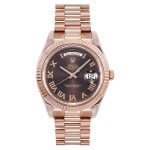 Rolex Day-Date 40 MM Rose Gold with Brown Dial Watch