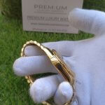 Rolex Day-Date Gold Green Dial 41MM Fluted Bezel President Bracelet Watch