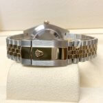 Two Tone Rolex Datejust 41mm 126303 Wimbledon Dial Fixed Jubilee Bracelet Wrist Watch