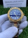 Rolex Yacht master blue & Gold Dial | Stainless Steel | Oyster bracelet watch