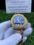 Rolex Yacht master blue & Gold Dial | Stainless Steel | Oyster bracelet watch