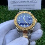 Rolex Yacht master blue & Gold Dial | Stainless Steel | Oyster bracelet watch