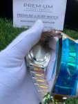 Rolex Yacht master blue & Gold Dial | Stainless Steel | Oyster bracelet watch