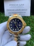 Rolex Yacht master blue & Gold Dial | Stainless Steel | Oyster bracelet watch