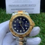 Rolex Yacht master blue & Gold Dial | Stainless Steel | Oyster bracelet watch