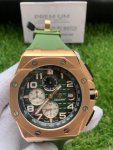 Audemars Piguet Royal Oak Offshore Green Dial Chronograph Green Rubber Strap 44MM Dial Watch