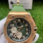 Audemars Piguet Royal Oak Offshore Green Dial Chronograph Green Rubber Strap 44MM Dial Watch
