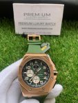 Audemars Piguet Royal Oak Offshore Green Dial Chronograph Green Rubber Strap 44MM Dial Watch