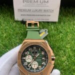 Audemars Piguet Royal Oak Offshore Green Dial Chronograph Green Rubber Strap 44MM Dial Watch