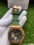 Audemars Piguet Royal Oak Offshore Green Dial Chronograph Green Rubber Strap 44MM Dial Watch