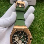 Audemars Piguet Royal Oak Offshore Green Dial Chronograph Green Rubber Strap 44MM Dial Watch