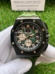 AP Royal Oak Green Dial Offshore Chronograph Black Case Rubber Strap 44MM Watch