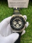 Audemars Piguet Panda Royal Oak Offshore Ceramic 44mm Chrono Steel Black Dial Watch