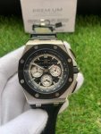 Audemars Piguet Panda Royal Oak Offshore Ceramic 44mm Chrono Steel Black Dial Watch