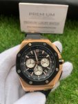 Audemars Piguet Royal Oak Chronograph Rose Gold Black Dial 44MM Offshore Men's Watch