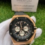 Audemars Piguet Royal Oak Chronograph Rose Gold Black Dial 44MM Offshore Men's Watch