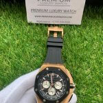 Audemars Piguet Royal Oak Chronograph Rose Gold Black Dial 44MM Offshore Men's Watch
