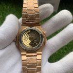 Patek Nautilus Rose Gold Yellow Dial Automatic Men's Watch
