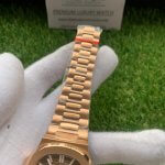 Patek Nautilus Rose Gold Yellow Dial Automatic Men's Watch