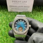 Audemars piguet Royal Oak Tourbillon Selfwinding 41MM Blue Dial Stainless Steel Watch