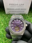 Audemars Piguet Purple Watch | Extra slim 41MM Dial | Royal Oak Tourbillon stainless steel