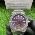 Audemars Piguet Purple Watch | Extra slim 41MM Dial | Royal Oak Tourbillon stainless steel