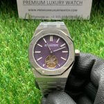 Audemars Piguet Purple Watch | Extra slim 41MM Dial | Royal Oak Tourbillon stainless steel