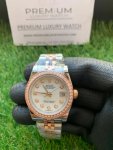 Rolex Datejust Jubilee Diamond Dial 31MM Two Tone White Dial Oyster Perpetual Watch