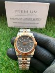 Rolex Lady Datejust Rose Gold 31MM Two-Tone Black Dial Oyster Perpetual Jubilee Bracelet Watch