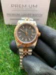Rolex Lady Datejust Rose Gold 31MM Two-Tone Black Dial Oyster Perpetual Jubilee Bracelet Watch